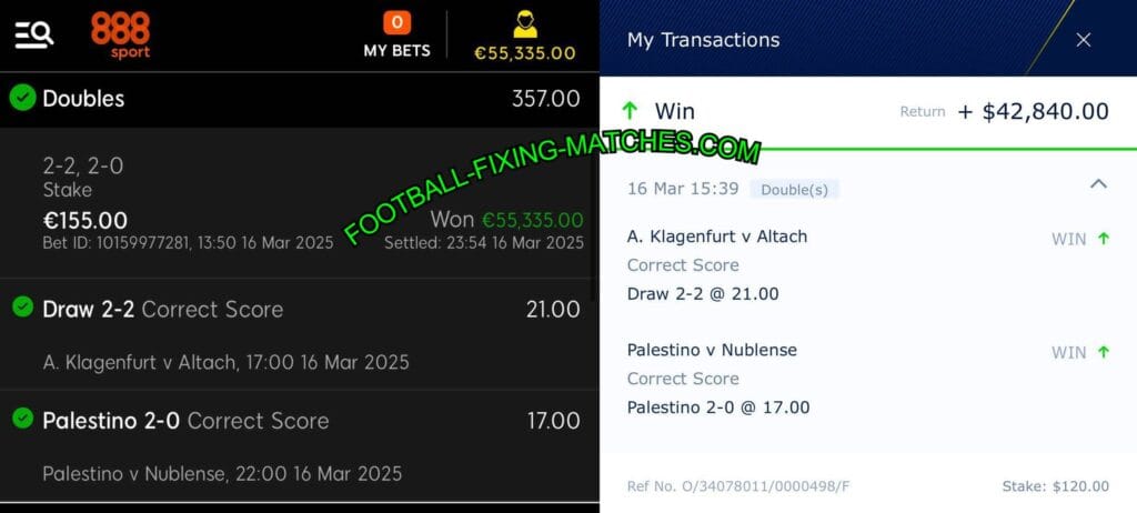 888 sport fixed football betting tips