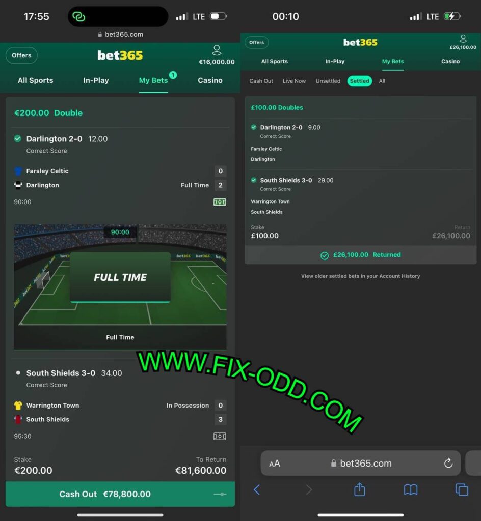 BET365 FIX ODD FOOTBALL TIPS