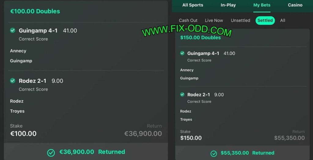 BET365 FOOTBALL FIXED MATCHES