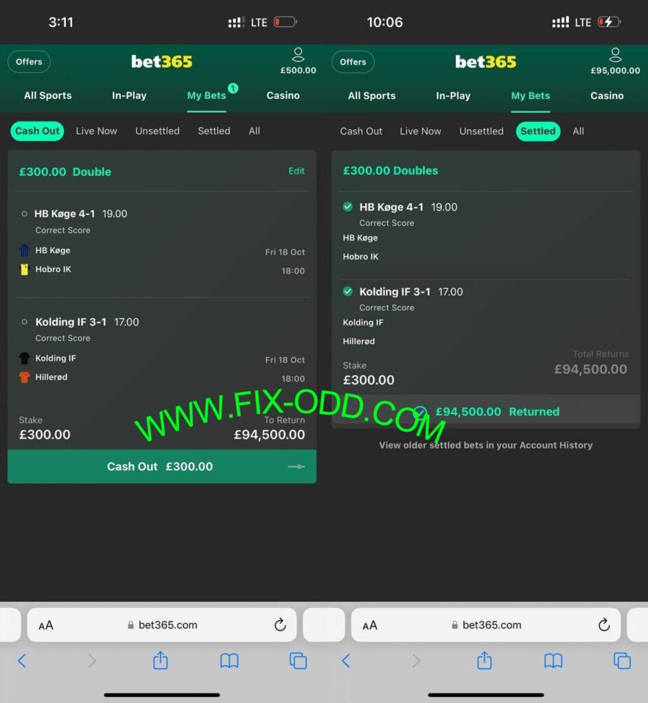 FIXED MATCHES BET ODD CORRECT TIPS