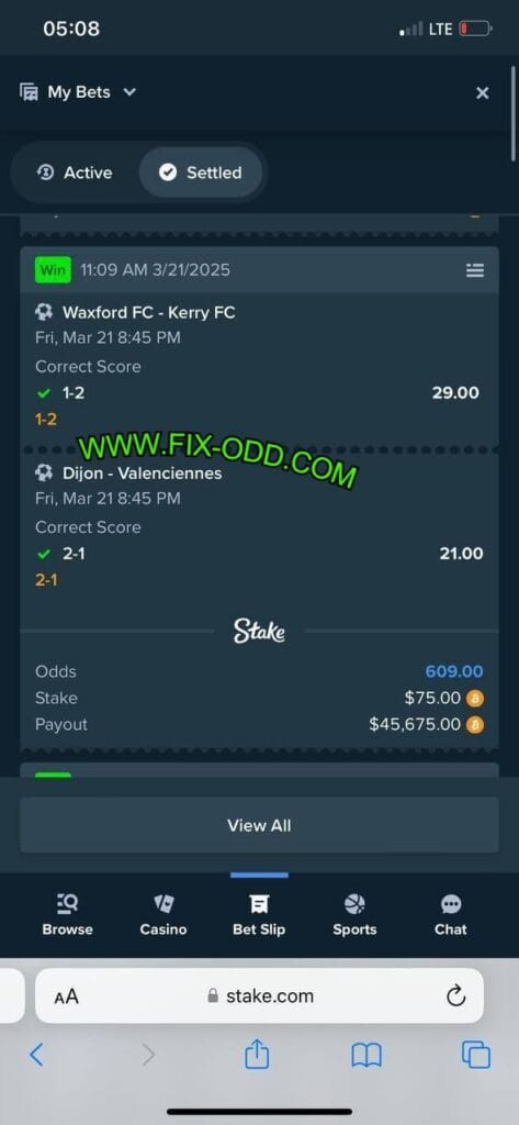 stake correct score fixed matches tips